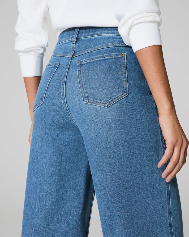 SPANXshape Cropped Wide Leg Jeans