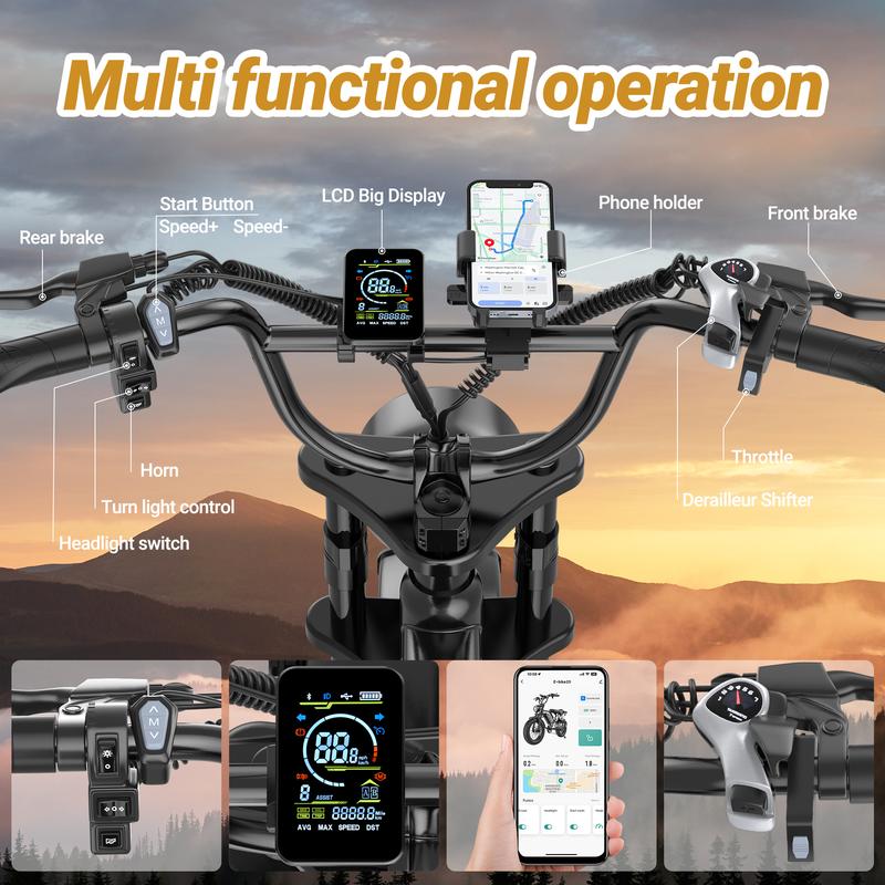 Electric Bike Peak Power 1500W