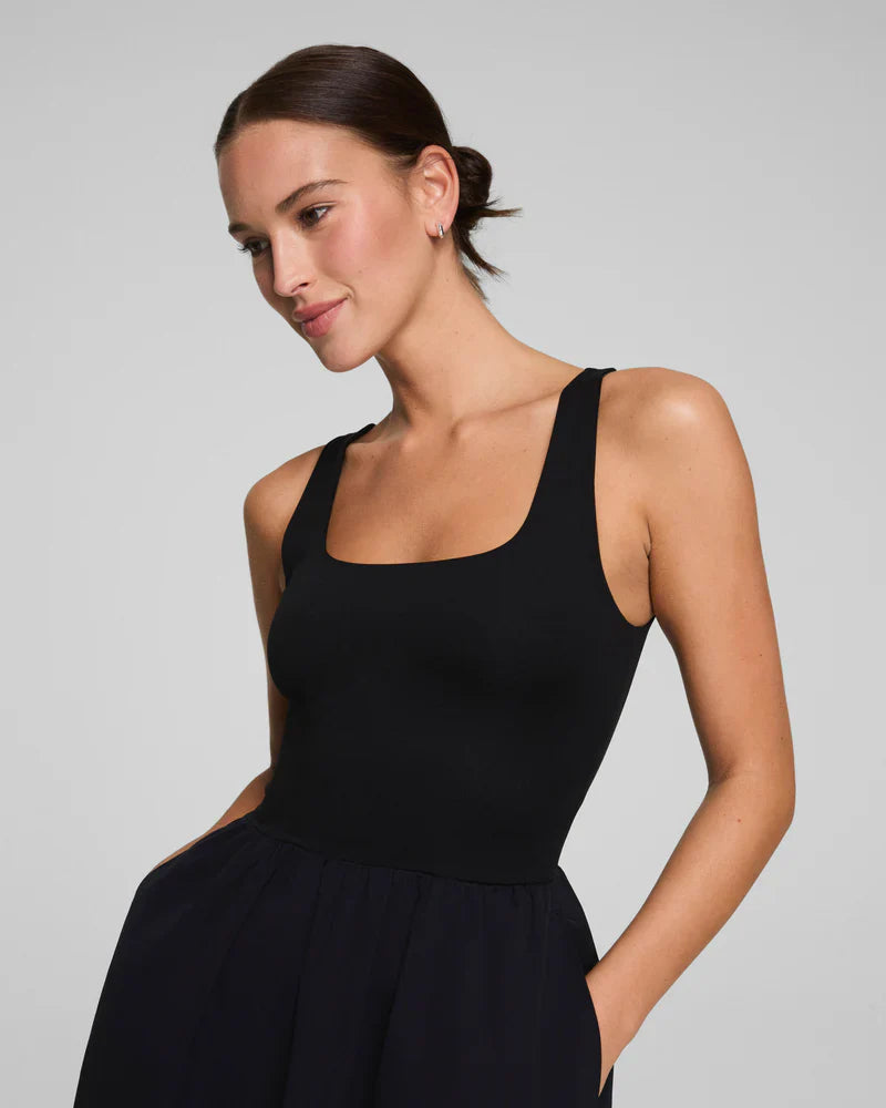 SPANXsmooth™ Jersey Scoop Neck Tank Midi Dress