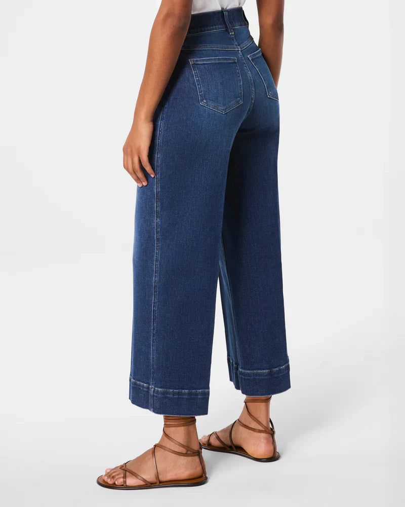 SPANXshape Cropped Wide Leg Jeans