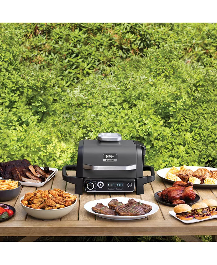 Ninja Woodfire Outdoor Grill & Smoker, 7-in-1 Master Grill, BBQ Smoker and Air Fryer with Woodfire Technology - OG701