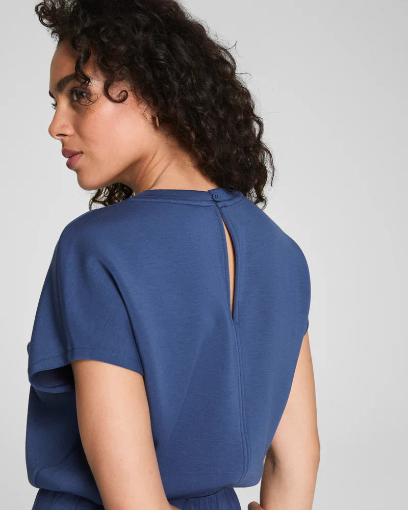 AirEssentials® Cap Sleeve Cinched Jumpsuit