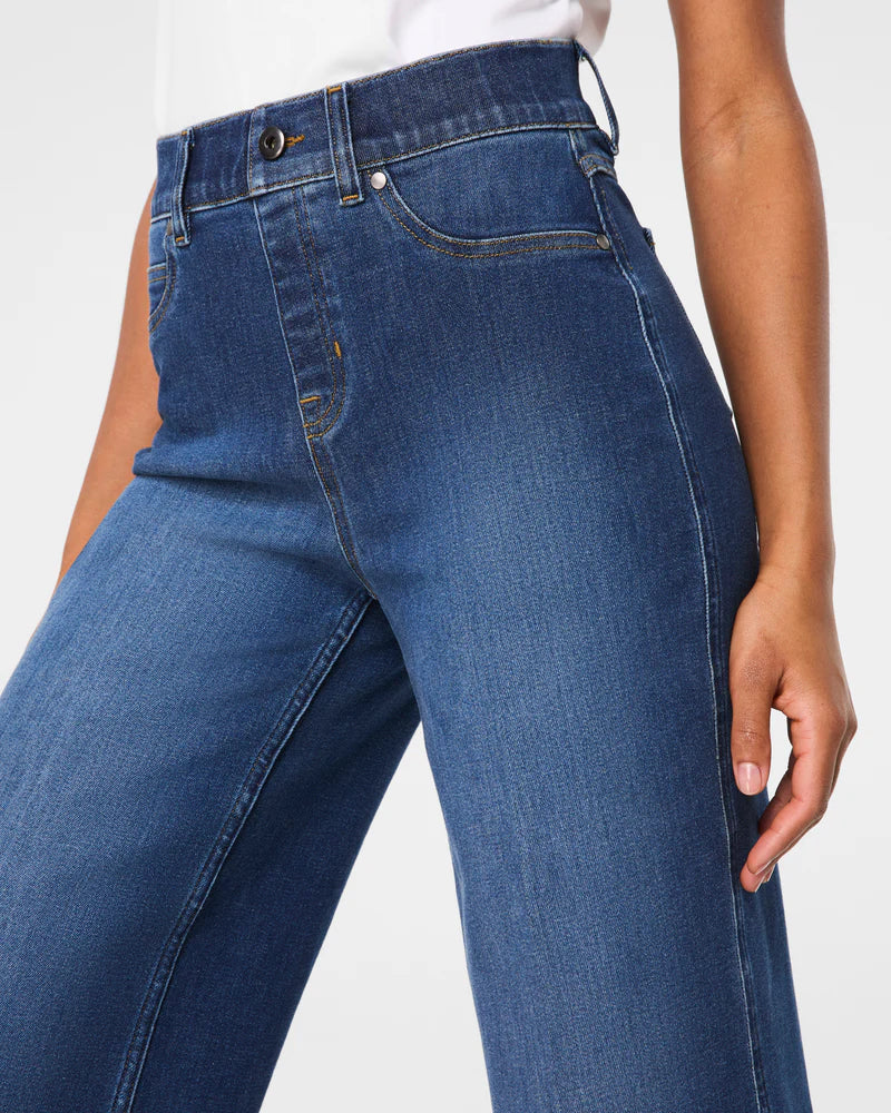 SPANXshape Cropped Wide Leg Jeans