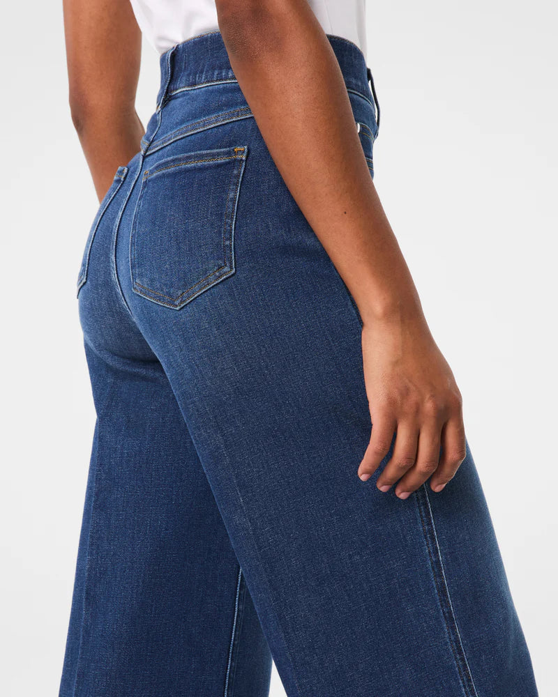 SPANXshape Cropped Wide Leg Jeans