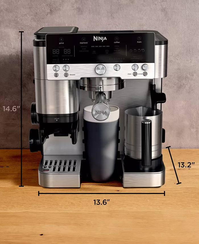 Ninja Luxe™ Café Premier Series 3-in-1 Espresso, Coffee and Cold Brew Machine, ES601