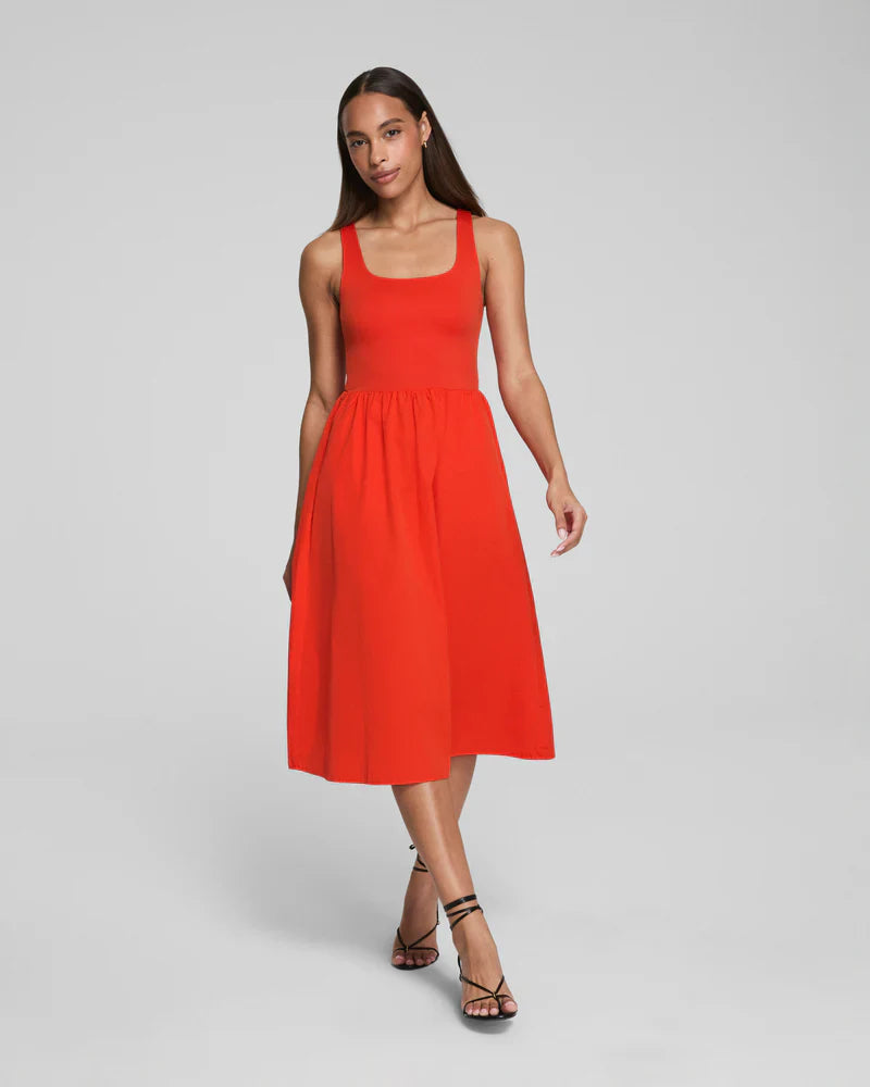SPANXsmooth™ Jersey Scoop Neck Tank Midi Dress
